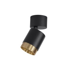 Σποτ Φωτιστικό Οροφής 15W Μαύρο-Χρυσό Spectre 9551830 Nova Luce
