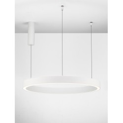 Triac Dimmable Sandy White Aluminium & Acrylic LED 50 Watt 230 Volt 2968Lm 3000K IP20 D: 80 H: 200 cm Adjustable Height