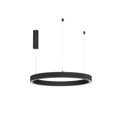 Triac Dimmable Sandy Black Aluminium & Acrylic LED 50 Watt 230 Volt 2968Lm 3000K IP20 D: 80 H: 200 cm Adjustable Height
