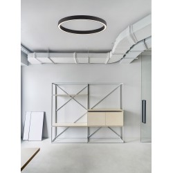 Triac Dimmable Sandy Black Aluminium& AcrylicLED 60 Watt 230 Volt3389 Lm 3000K IP20D: 100 W: 4 H: 6.5 cm
