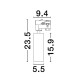 Sandy Black Aluminium 10 Watt 220-240 Volt 250mA 710Lm Led Chip Cree D: 5.5 H: 23.5 4000K IP20 Adjustable Driver included