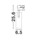 Sandy Black Aluminium 20 Watt 220-240 Volt 500mA 1428Lm Led Chip Cree D: 6.5 H: 25.6 4000K IP20 Adjustable Driver included