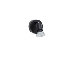 Satin Black Metal LED GU10 1x5 Watt 230 Volt IP20 Bulb Excluded D: 8 W: 6.7 H: 10.9 cm 960005