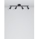 Satin Black Metal LED GU10 4x5 Watt 230 Volt IP20 Bulb Excluded L: 51 W: 8 H: 10.9 cm 960008