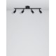 Satin Black Metal LED GU10 4x5 Watt 230 Volt IP20 Bulb Excluded L: 51 W: 8 H: 10.9 cm 960008