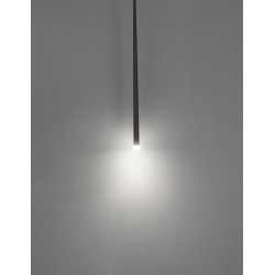 Sandy Black Aluminium & Acrylic LED 1x3 Watt 230 Volt 180Lm 3000 IP20 D: 8 H1: 51 H2: 230 cm 9601001