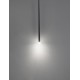 Sandy Black Aluminium & Acrylic LED 1x3 Watt 230 Volt 180Lm 3000 IP20 D: 8 H1: 51 H2: 230 cm 9601001