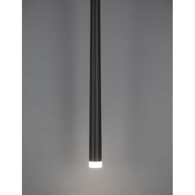 Sandy Black Aluminium & Acrylic LED 1x3 Watt 230 Volt 180Lm 3000 IP20 D: 8 H1: 51 H2: 230 cm 9601001