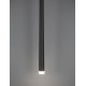 Sandy Black Aluminium & Acrylic LED 1x3 Watt 230 Volt 180Lm 3000 IP20 D: 8 H1: 51 H2: 230 cm 9601001