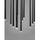 Sandy Black Aluminium & Acrylic LED 12x3 Watt 230 Volt 2280Lm 3000 IP20 D: 50 H1: 51 H2: 230 cm 9601012
