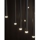 Sandy Black Aluminium & Acrylic LED 12x3 Watt 230 Volt 2280Lm 3000 IP20 D: 50 H1: 51 H2: 230 cm 9601012