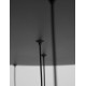 Sandy Black Aluminium & Acrylic LED 12x3 Watt 230 Volt 2280Lm 3000 IP20 D: 50 H1: 51 H2: 230 cm 9601012