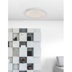 White Metal & G lass LED 40 Watt 230 Volt 2400Lm 3000 IP20 D: 53 H: 9 cm 9624222