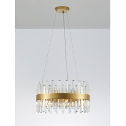 Κρεμαστό Φωτιστικό Οροφής Χρυσό Crown 9695218 Nova Luce