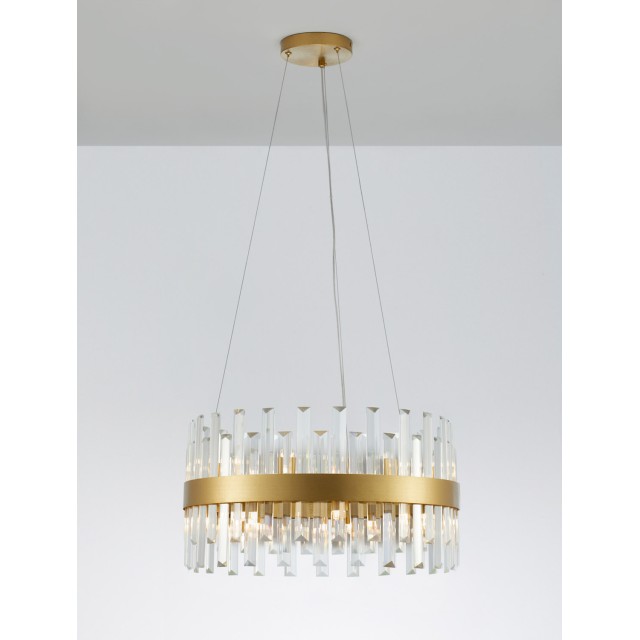 Κρεμαστό Φωτιστικό Οροφής Χρυσό Crown 9695218 Nova Luce 48 pcs