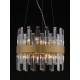 Satin Gold Metal Clear Crystal (30 pcs) LED G9 5x5 Watt 230 Volt IP20 Bulb Excluded D: 35 H: 120 cm 9695219