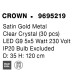 Satin Gold Metal Clear Crystal (30 pcs) LED G9 5x5 Watt 230 Volt IP20 Bulb Excluded D: 35 H: 120 cm 9695219