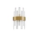 Satin Gold Metal Clear Crystal (7 pcs) LED G9 1x5 Watt 230 Volt IP20 Bulb Excluded L: 18 W: 9 H: 30 cm 9695220