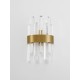 Satin Gold Metal Clear Crystal (7 pcs) LED G9 1x5 Watt 230 Volt IP20 Bulb Excluded L: 18 W: 9 H: 30 cm 9695220