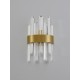 Satin Gold Metal Clear Crystal (7 pcs) LED G9 1x5 Watt 230 Volt IP20 Bulb Excluded L: 18 W: 9 H: 30 cm 9695220