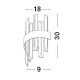 Satin Gold Metal Clear Crystal (7 pcs) LED G9 1x5 Watt 230 Volt IP20 Bulb Excluded L: 18 W: 9 H: 30 cm 9695220