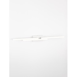 Sandy White Aluminium & Acrylic LED 31 Watt 220-240 Volt 2077Lm 3000K IP44 L: 96.5 W: 9 H: 10 cm