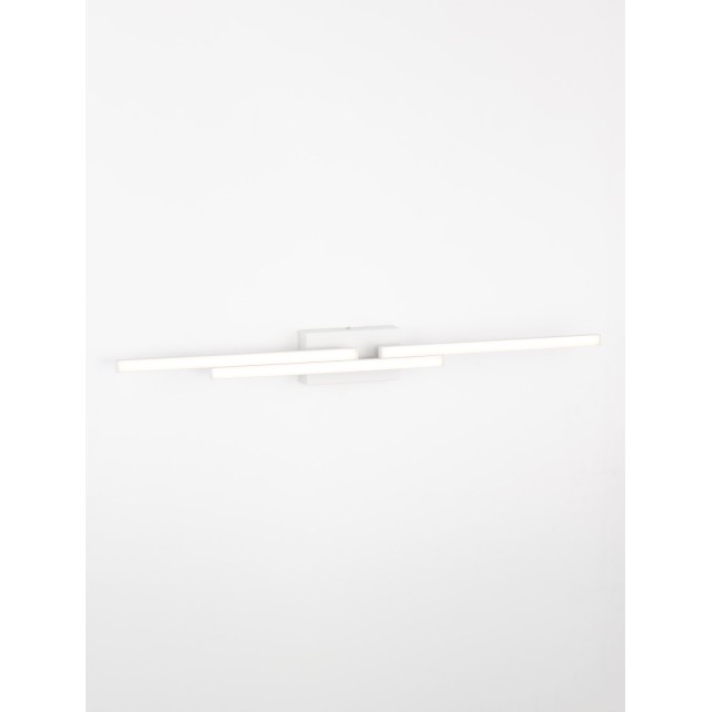 Sandy White Aluminium & Acrylic LED 31 Watt 220-240 Volt 2077Lm 3000K IP44 L: 96.5 W: 9 H: 10 cm
