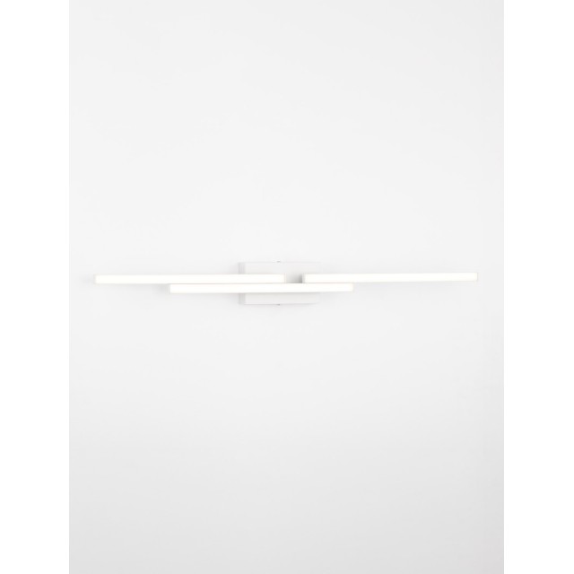 Sandy White Aluminium & Acrylic LED 31 Watt 220-240 Volt 2077Lm 3000K IP44 L: 96.5 W: 9 H: 10 cm