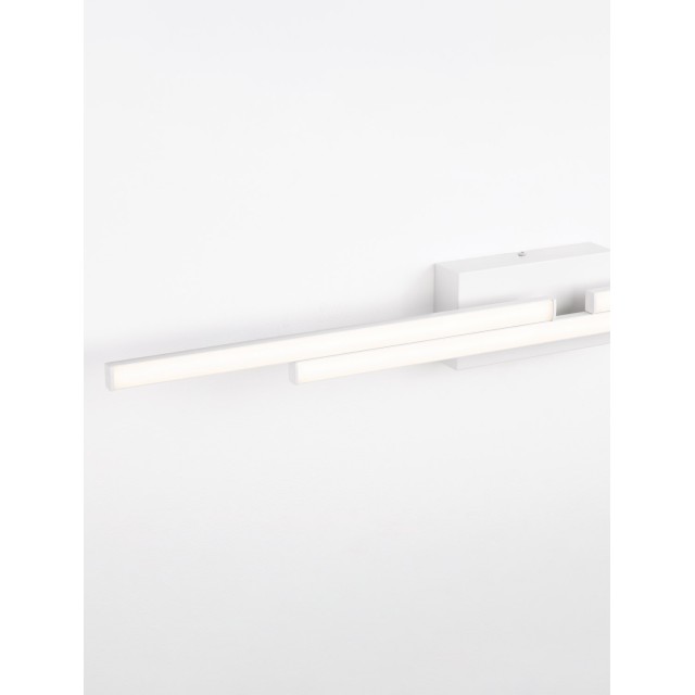 Sandy White Aluminium & Acrylic LED 31 Watt 220-240 Volt 2077Lm 3000K IP44 L: 96.5 W: 9 H: 10 cm