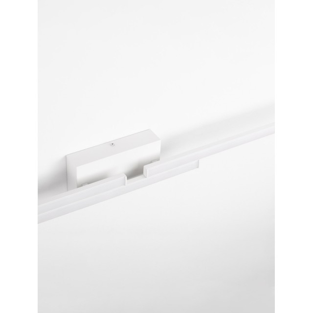 Sandy White Aluminium & Acrylic LED 31 Watt 220-240 Volt 2077Lm 3000K IP44 L: 96.5 W: 9 H: 10 cm