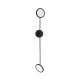 Black Metal& Acrylic LED 19 Watt 230 Volt 2494Lm 3000K IP20 L: 100 W: 10 H: 120 cm Rotatable