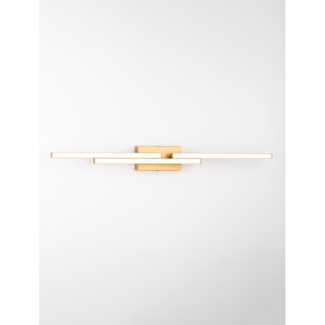 Gold Aluminium & Acrylic LED 31 Watt 220-240 Volt 2077Lm 3000K IP44 L: 96.5 W: 9 H: 10 cm