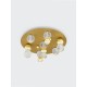 Gold Aluminium & Acrylic LED 32 Watt 230V 2349Lm 3200K IP20 D: 66 H: 30.5 cm 9695600
