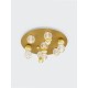 Gold Aluminium & Acrylic LED 32 Watt 230V 2349Lm 3200K IP20 D: 66 H: 30.5 cm 9695600