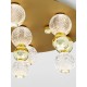 Gold Aluminium & Acrylic LED 32 Watt 230V 2349Lm 3200K IP20 D: 66 H: 30.5 cm 9695600