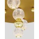 Gold Aluminium & Acrylic LED 32 Watt 230V 2349Lm 3200K IP20 D: 66 H: 30.5 cm 9695600