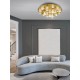 Gold Aluminium & Acrylic LED 86 Watt 230V 5171Lm 3200K IP20 D: 92 H: 32 cm 9695700
