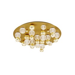 Gold Aluminium & Acrylic LED 86 Watt 230V 5171Lm 3200K IP20 D: 92 H: 32 cm 9695700