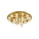 Gold Aluminium & Acrylic LED 86 Watt 230V 5171Lm 3200K IP20 D: 92 H: 32 cm 9695700