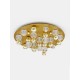 Gold Aluminium & Acrylic LED 86 Watt 230V 5171Lm 3200K IP20 D: 92 H: 32 cm 9695700