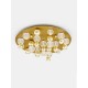 Gold Aluminium & Acrylic LED 86 Watt 230V 5171Lm 3200K IP20 D: 92 H: 32 cm 9695700