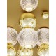 Gold Aluminium & Acrylic LED 86 Watt 230V 5171Lm 3200K IP20 D: 92 H: 32 cm 9695700