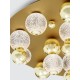 Gold Aluminium & Acrylic LED 86 Watt 230V 5171Lm 3200K IP20 D: 92 H: 32 cm 9695700