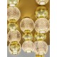 Gold Aluminium & Acrylic LED 86 Watt 230V 5171Lm 3200K IP20 D: 92 H: 32 cm 9695700