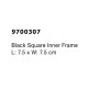 Black Square Inner Frame L: 7.5 x W: 7.5 cm
