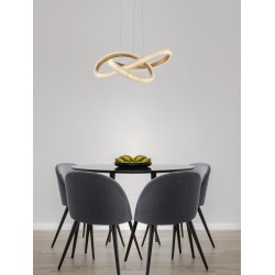 Brass Gold Aluminiun & Acrylic LED 42 Watt 230 Volt 3400Lm 3000K IP20 D: 75.5 H: 120 cm 9748155