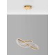 Brass Gold Aluminiun & Acrylic LED 42 Watt 230 Volt 3400Lm 3000K IP20 D: 75.5 H: 120 cm 9748155