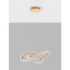 Brass Gold Aluminiun & Acrylic LED 42 Watt 230 Volt 3400Lm 3000K IP20 D: 75.5 H: 120 cm 9748155