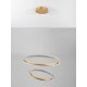 Brass Gold Aluminiun & Acrylic LED 41.5 Watt 230 Volt 3500Lm 3000K IP20 D1: 36.5 D2: 59 H: 120 cm 9748156