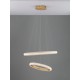 Brass Gold Aluminiun & Acrylic LED 41.5 Watt 230 Volt 3500Lm 3000K IP20 D1: 36.5 D2: 59 H: 120 cm 9748156